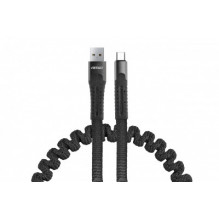 Mikro USB spyruoklinis kabelis 1,2 m uc-12 amio-02529
