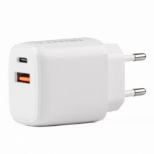 ładowarka sieciowa pro-09 usb + usb-c 20w quick charge 230v amio-02935