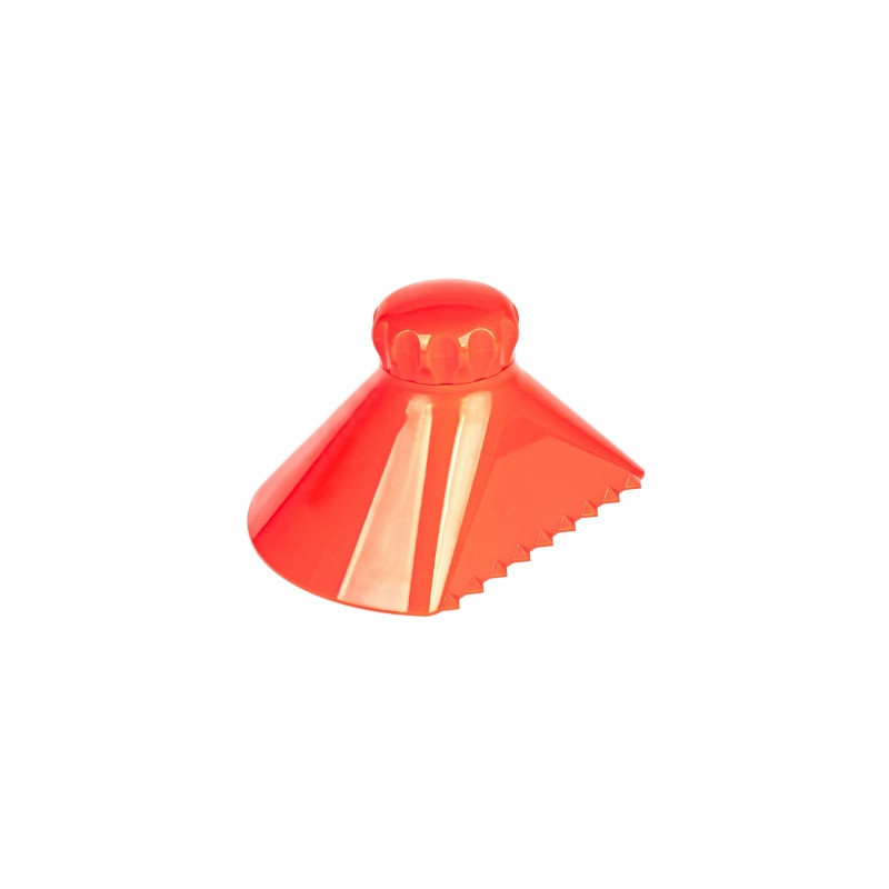 Round conical glass scraper, funnel type, amio-02996