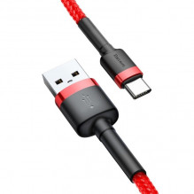„Baseus Cafule“ kabelis USB-C 3A 1 m (raudonas)