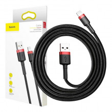 „Baseus Cafule“ USB Lightning kabelis 1,5A 2m (juodas + raudonas)