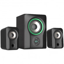 F&D F590X 2.1 Multimedia Speakers, 60W RMS, Full range speaker: 2x3"+ 5.25' Subwoofer, BT 5.3/ AUX/ USB/ Coaxial/ LED D