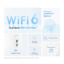 TP-LINK AX1500 Whole Home Mesh Wi-Fi 6 System Deco X10, 1 pack