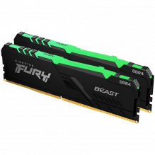 Kingston 32GB 3200MT/ s DDR4 CL16 DIMM (Kit of 2) FURY Beast RGB