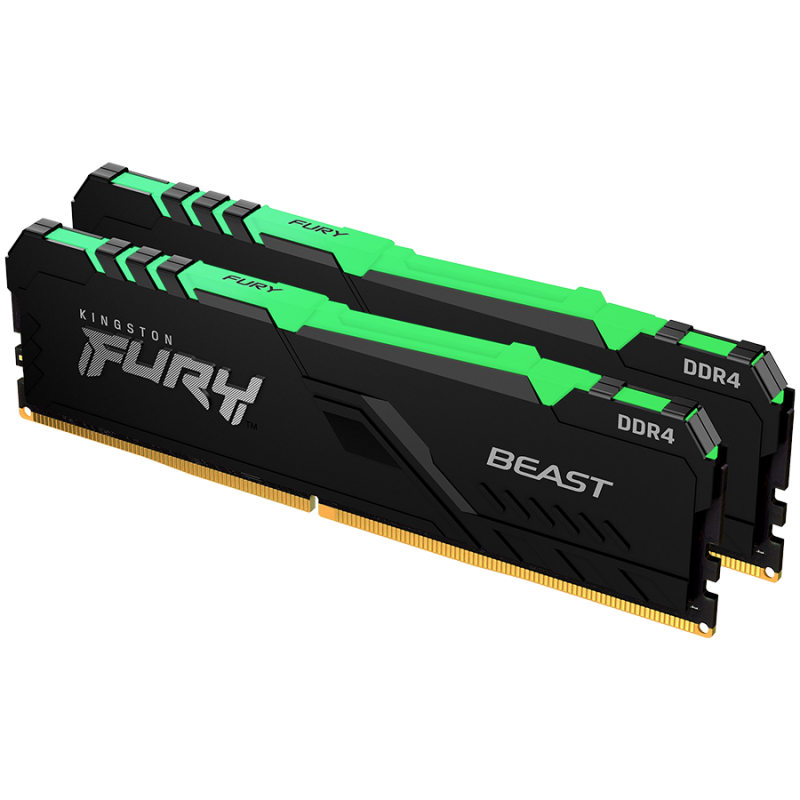 Kingston 16GB 3600MT/ s DDR4 CL17 DIMM (Kit of 2) FURY Beast RGB, EAN: 740617337440