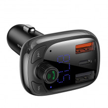 Automobilinis Bluetooth MP3 grotuvas Baseus T Shaped S-13 Black OS