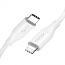 Cable Choetech IP0040 USB-C to Lightning PD18/ 30W 1,2m (white)