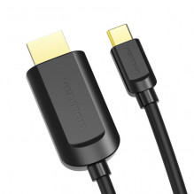 Laidas iš USB-C į HDMI 1.4 ventiliaciją CGUBG 4K 30Hz 1,5 m (juodas)