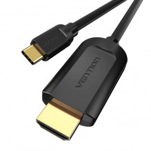 Laidas iš USB-C į HDMI 1.4 ventiliaciją CGUBG 4K 30Hz 1,5 m (juodas)