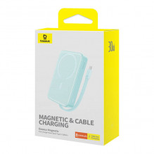 Powerbank Baseus Magnetic Mini 10000mAh, USB-C 30W MagSafe (mėlyna)