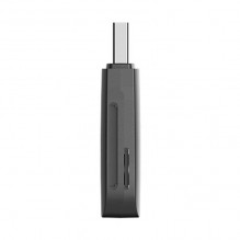 Du viename USB 2.0 A (SD+TF) atminties kortelių skaitytuvo ventiliacija CLEB0 (juoda)