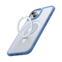 Torras telefono dėklas Ostand Matte, skirtas iPhone 15 (tamsiai mėlynas)