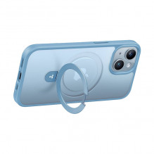 Torras telefono dėklas Ostand Matte, skirtas iPhone 15 (tamsiai mėlynas)