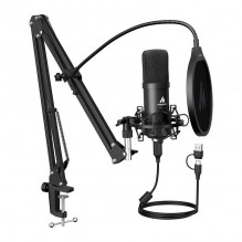 Mikrofonas su stovu Maono A04E (juodas)
