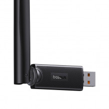 Baseus FastJoy adapter Wi-Fi with antenna, 150Mbps (black)