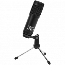 LORGAR Soner 313, Gaming Microphone, USB condenser microphone with Volume Knob & Echo Knob, Frequency Response: 80 Hz—17