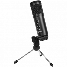 LORGAR Soner 313, žaidimų mikrofonas, USB kondensacinis mikrofonas su garsumo ir aido rankenėle, dažnio atsakas: 80 Hz–1