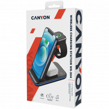 CANYON wireless charger WS-304 15W 3in1 Black