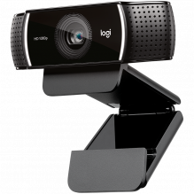 LOGITECH C922 Pro Stream internetinė kamera – trikojis – JUODAS – USB