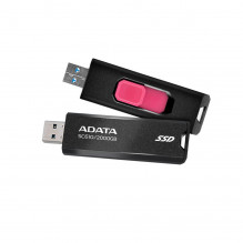 External SSD, ADATA, SC610, 2TB, USB 3.2, Write speed 500 MBytes / sec, Read speed 550 MBytes / sec, SC610-2000G-CBK / R
