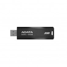 External SSD, ADATA, SC610, 500GB, USB 3.2, Write speed 500 MBytes / sec, Read speed 550 MBytes / sec, SC610-500G-CBK / 