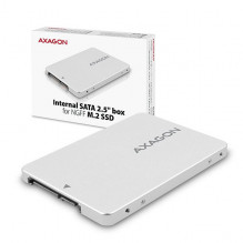AXAGON RSS-M2SD SATA - M.2 SSD SATA, iki 80 mm SSD, ALU korpusas