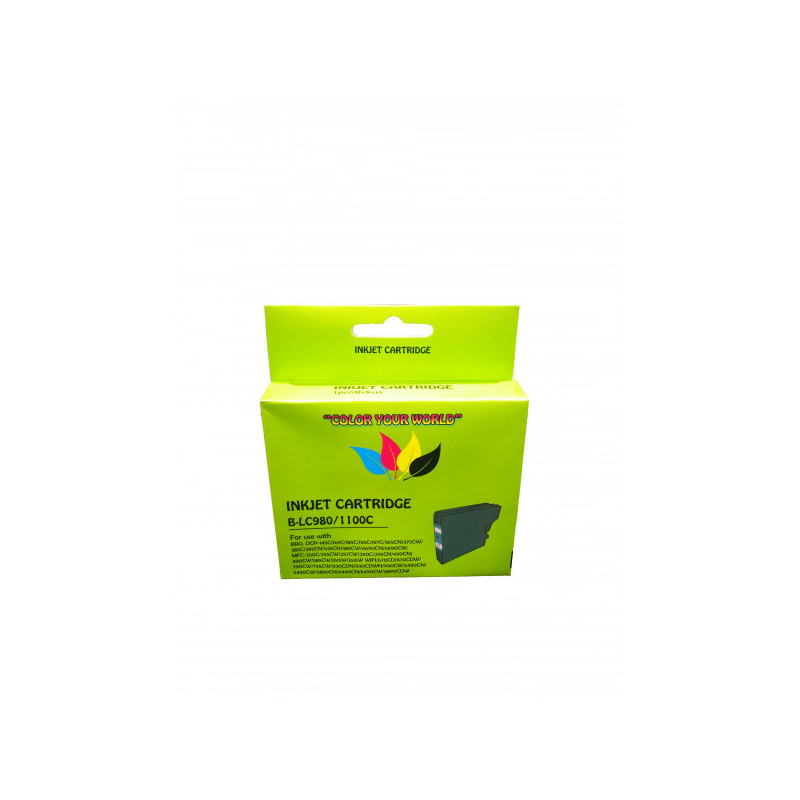 Compatible cartridge Brother LC1100/ 985 C Green box 