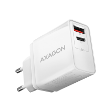 AXAGON ACU-PQ22W QC3.0 + USB-C PD sieninis įkroviklis