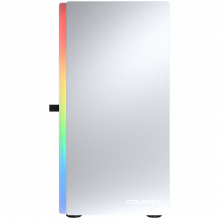 COUGAR | Purity RGB White | PC Case | Mini Tower / TG Front Panel with ARGB strip / 1 x ARGB Fan / 3mm TG Left Panel