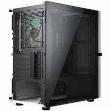 COUGAR | Purity RGB White | PC Case | Mini Tower / TG Front Panel with ARGB strip / 1 x ARGB Fan / 3mm TG Left Panel