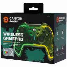 CANYON GPW-02, Bluetooth valdiklis su įmontuota 800mah baterija, BT 5.0, 2M Type-C įkrovimo laidas, Bluetooth žaidimų pu
