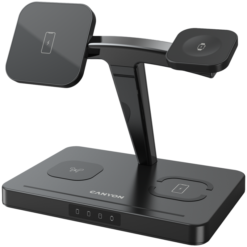 CANYON wireless charger WS-404 15W 4in1 Black