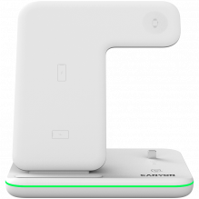 CANYON wireless charger WS-302 15W 3in1 White