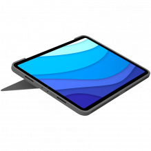 LOGITECH Combo Touch, skirtas iPad Air (4 ir 5 gen.) – PILKA – ŠIAURĖS