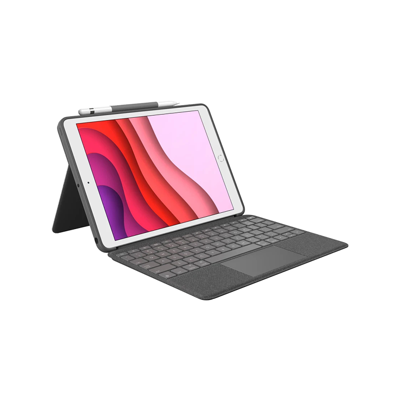 LOGITECH Combo Touch, skirtas iPad (7, 8 ir 9 kartos) – GRAPHITE – JK