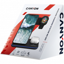 CANYON wireless charger WS-303 15W 3in1 Black