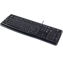 LOGITECH K120 laidinė klaviatūra – JUODA – USB – US INT'L – B2B