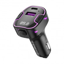 Car charger XO BCC12 Bluetooth MP3+5V3.1A 15W (black)