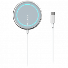 CANYON WS-100, Wireless charger, Input 9V/ 2A, 9V/ 2.7A, 12V/ 2A, Output 15W/ 10W/ 7.5W/ 5W, Type c cable length 1.5m, A