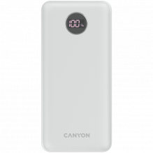 CANYON power bank PB-2002 LED 20000 mAh PD 20W QC 3.0 White
