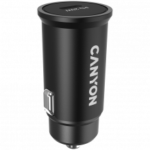 CANYON automobilinis įkroviklis C-20 PD 20W USB-C Black