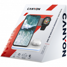 CANYON wireless charger WS-303 15W 3in1 White