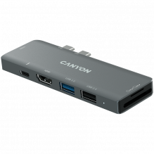 CANYON hub DS-5 7in1 Thunderbolt 3 Space Grey