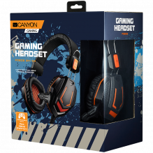 CANYON headset Fobos GH-3A Black Orange