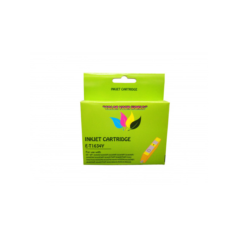 Compatible Epson T16 XL (T1634) Y Green box 