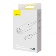 Network adapter Baseus Lite Series USB to RJ45, 1000Mbps (grey)