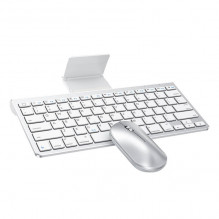 Pelės ir klaviatūros derinys, skirtas IPad/ IPhone Omoton KB088 (sidabras)
