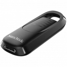 „SanDisk Ultra Slider“ USB Type-C Flash atmintinė, 128 GB USB 3.2 Gen 1 našumas su ištraukiama jungtimi, EAN: 6196591899