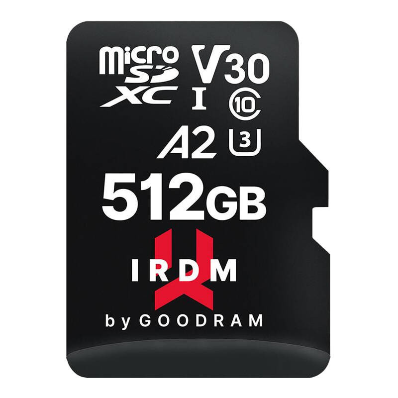 Atminties kortelė Goodram microSD IRDM 512GB UHS-I U3