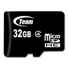 TEAM GROUP Atmintis (flash kortelės) 32GB Micro SDHC 4 klasė